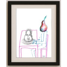 Karikatural Fedor Kritovak 29X21CM Orijinal Karikatür Tablo