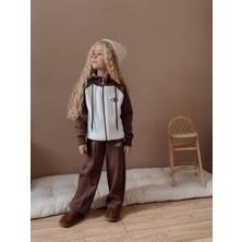 Jolly Kids Kız Çocuk Blok Renkli Fermuarlı Sweatshirtli Kışlık Takım