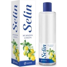 Selin 400 ml Limon Kolonyası 80 Derece Dökme Koku ile Geleneksel Ferahlık Sağlar