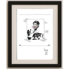 Karikatural Unknown 29X21CM Orijinal Karikatür Tablo
