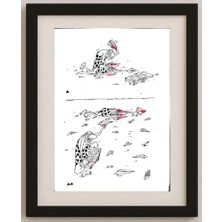 Karikatural Unknown 25X21CM Orijinal Karikatür Tablo