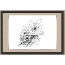Karikatural Unknown 25X21CM Orijinal Karikatür Tablo