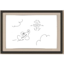 Karikatural Sergei Koupriy 11X8CM Orijinal Karikatür Tablo