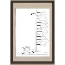 Karikatural Sekhavti 29X21CM Orijinal Karikatür Tablo