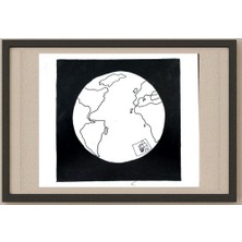 Karikatural Unknown 25X21CM Orijinal Karikatür Tablo
