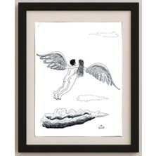 Karikatural Hassan Mansoary Jajaci 35X25CM Orijinal Karikatür Tablo