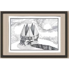 Karikatural Pacshenko Danil 29X21CM Orijinal Karikatür Tablo