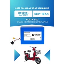 Electroll Volta Vsc Batarya 48V 18 Ah Lifepo4 (Elektrikli Bisiklet Için Akü)