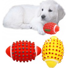 Rugby Köpek Isırma Topu - Düdüklü At Getir Oyuncak Top