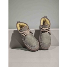 Moda Fiesta Kadın Kışlık Süet Kürklü Bot – Kalın Taban