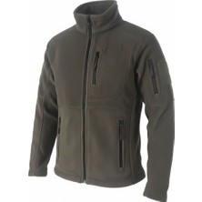 Beevos Askeri Termal Taktik Polar Ceket Erkek Full Fermuarlı 5 Cepli Soğuk Geçirmez