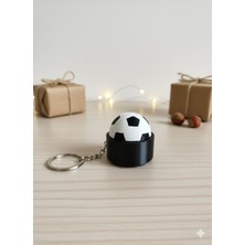 Futbol Topu Desenli Clicker Klik Sesli Buton Basmalı Anahtarlık