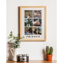 Baucollection Çerçevesiz Kişiye Özel Friends Tablosu Isimli & Fotoğraflı, Arkadaşlık Poster Tasarımı Çerçevesiz