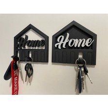 Cetoys 3D Home Yazılı Kapı Girişi Şık Anahtarlık