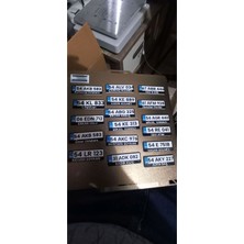 Kişiye Özel Plaka Şeklinde Anahtarlık (7 Cm)