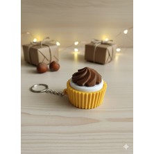 Cupcake Fidget Clicker Klik Sesli Buton Basmalı Anahtarlık