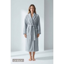 Anılsan Şalyaka Bornoz Bordo %100 Pamuk Unisex Spa Için Ideal Kadın/Erkek