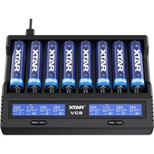 Xtar Vc8 Sekizli Li-Ion / Nı-Cd / Nı-Mh Pil Şarj Cihazı