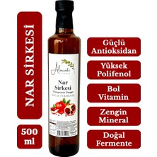 Alaçatı Nar Sirkesi Vitamin ve Mineral Kaynağı Doğal Fermantasyon - Pomegranate Vinegar 500 ml