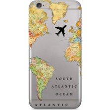 Manitoba Iphone 6 Plus / 6s Plus Uyumlu Baskılı Yumuşak Silikon Şeffaf Telefon Kılıfı