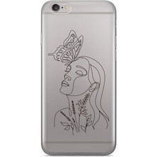 Manitoba Iphone 6 Plus / 6s Plus Uyumlu Baskılı Yumuşak Silikon Şeffaf Telefon Kılıfı