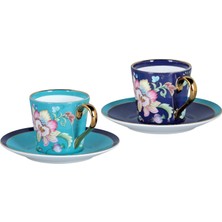 LuckyArt Elysia Bone 2li Kahve Fincani Seti 80ML