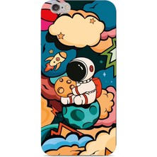 Manitoba Iphone 6 Plus / 6s Plus Uyumlu Baskılı Yumuşak Silikon Şeffaf Telefon Kılıfı