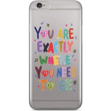 Manitoba Iphone 6 Plus / 6s Plus Uyumlu Baskılı Yumuşak Silikon Şeffaf Telefon Kılıfı