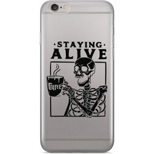 Manitoba Iphone 6 Plus / 6s Plus Uyumlu Baskılı Yumuşak Silikon Şeffaf Telefon Kılıfı