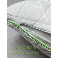 Bella Home 50X70 Bamboo Kapitoneli Yastık - Yıkanabilir - Fermuarlı - Özel Çantalı
