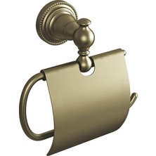 Hafele Calisto Tuvalet Kağıtlığı Kapaklı Bronz