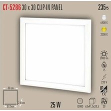Belirtilmemiş Cata CT-5286 LED Panel 25W 30X30 6400K