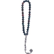 Bütüncül Şifa Kan Taşı Doğal Taş Tesbih 33'lü