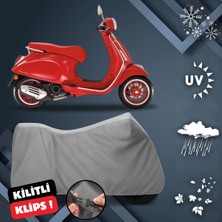 ULTRASHOP Vespa Primavera 50 Red Motosiklet Branda Su Geçirmez Motor Branda