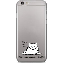 Manitoba Iphone 6 Plus / 6s Plus Uyumlu Baskılı Yumuşak Silikon Şeffaf Telefon Kılıfı