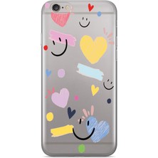 Manitoba Iphone 6 Plus / 6s Plus Uyumlu Baskılı Yumuşak Silikon Şeffaf Telefon Kılıfı