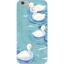 Manitoba Iphone 6 Plus / 6s Plus Uyumlu Baskılı Yumuşak Silikon Şeffaf Telefon Kılıfı