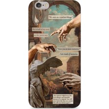 Manitoba Iphone 6 Plus / 6s Plus Uyumlu Baskılı Yumuşak Silikon Şeffaf Telefon Kılıfı