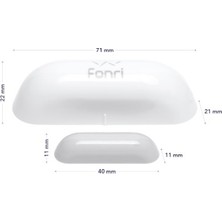 Akıllı Kapı Pencere Sensörü Wifi fonri NAS-DS01W0 Tuya-Fonri Uyumlu