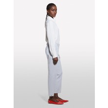 Sisley %100 Viskoz Arkası Uzun Over Fit Gömlek Kadın Bej Gömlek - 325P5IDTLQ08R