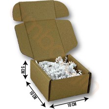 Ambalajın 10X10X5CM Kilitli Dayanıklı E-Ticaret Karton Kargo Kutusu