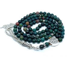 Bütüncül Şifa Kan Taşı Doğal Taş Tesbih 99'lu