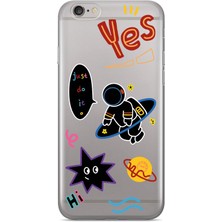 Manitoba Iphone 6 Plus / 6s Plus Uyumlu Baskılı Yumuşak Silikon Şeffaf Telefon Kılıfı