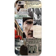 Manitoba Iphone 6 Plus / 6s Plus Uyumlu Baskılı Yumuşak Silikon Şeffaf Telefon Kılıfı