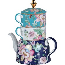 LuckyArt Elysia Bone 3lü Çay Seti