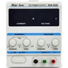 RXN-302D 0-30VOLT 0-2AMPER Trafolu  Ayarlı Güç Kaynağı  Marxlow