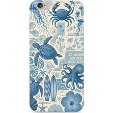 Manitoba Iphone 6 Plus / 6s Plus Uyumlu Baskılı Yumuşak Silikon Şeffaf Telefon Kılıfı