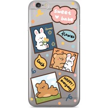 Manitoba Iphone 6 Plus / 6s Plus Uyumlu Baskılı Yumuşak Silikon Şeffaf Telefon Kılıfı