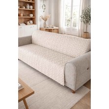 Decomia Home Terry Kabartmalı Yumuşak Tüylü Koltuk Örtüsü Çok Amaçlı Koltuk Şalı Kaymaz Süngerli (165X205 Cm)