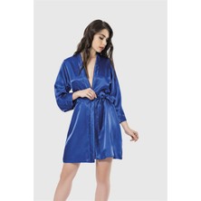 Çamaşır Kenti Arias Closet Saks Kısa Saten Sabahlık